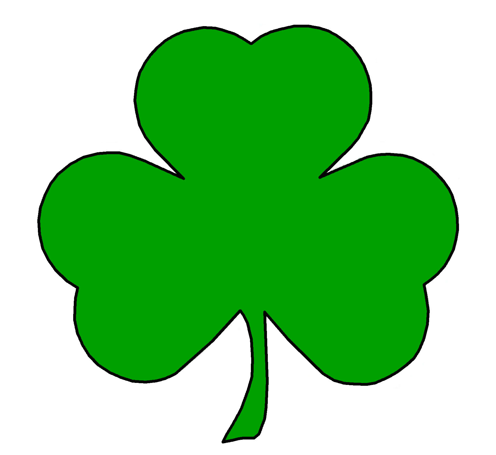 Outline Of A Shamrock | Free Download Clip Art | Free Clip Art ...