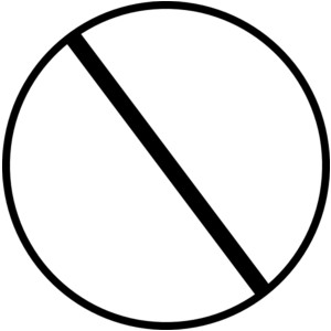 Clipart crossed out