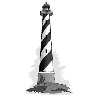 Jesus lighthouse clipart