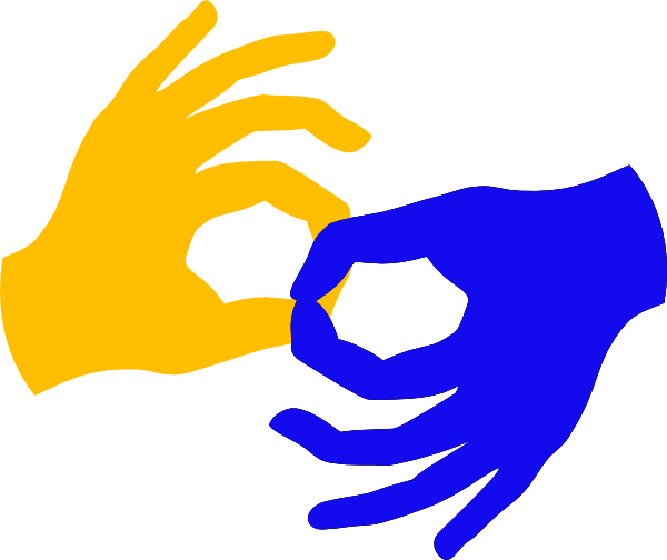 Connect Sign Language Clip Art - vector clip art ...
