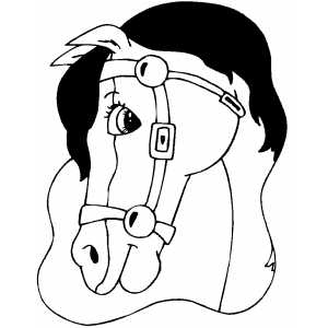 Flat Horse Head Template Sp