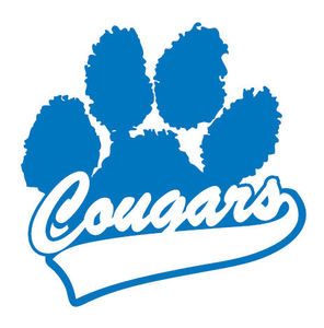 Blue Cougar Paw Print - Tattoo Bubble Gum