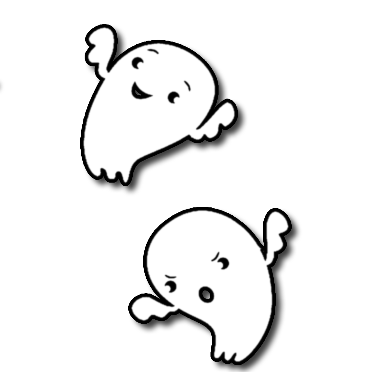 Cute halloween ghost clipart