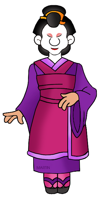 Free Japan Clip Art by Phillip Martin, Geisha