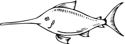 Swordfish coloring pictures | Super Coloring