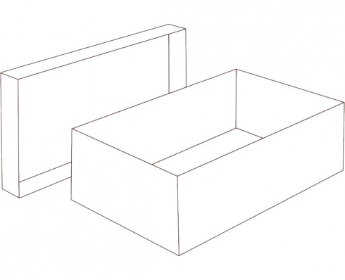 Plain flap box | Free box templates to download, print and make