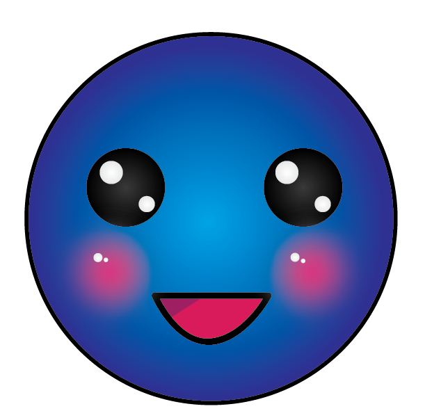 blue smiley face