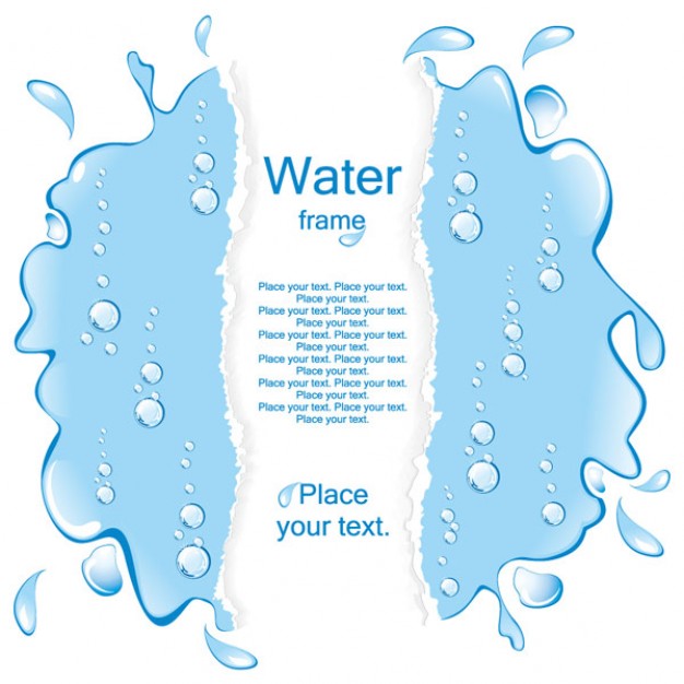 A Pool Of Water Border Vector Material 15 7401 Picture 1 » Vector ...