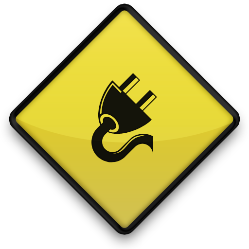 Upward Facing Electrical Plug Icon #088763 » Icons Etc