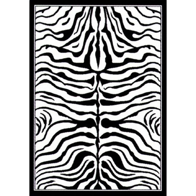 nuLOOM Zebra Print Black/White Rug | Wayfair