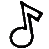 Music Note Outline