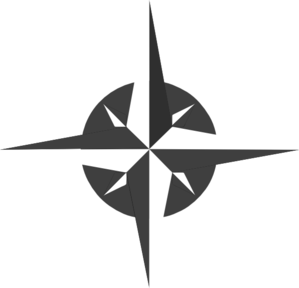 White Compass Rose Clip Art - vector clip art online ...