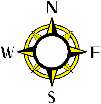 North East West South Direction - ClipArt Best