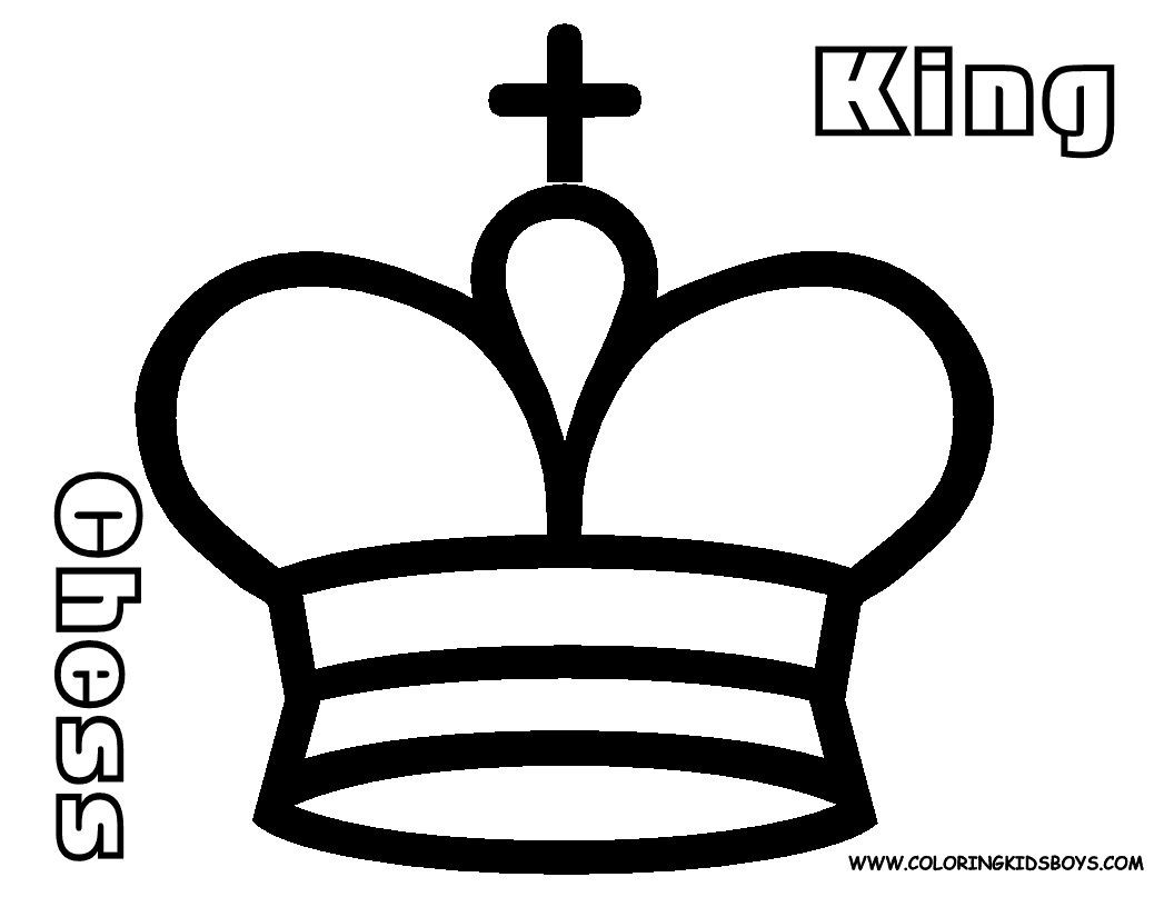 Smooth Chess Coloring Pages to Print 1 | Chess Pieces | Free ...