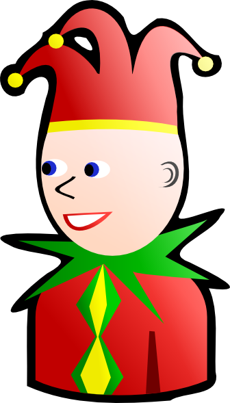 Joker Card Figure clip art Free Vector