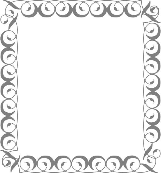 Silver Swirl Border Clip Art - vector clip art online ...