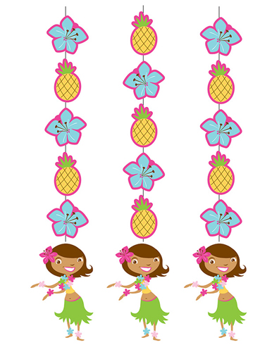 Luau Fun Girls Birthday Party Supplies - Tableware | My Paper Shop