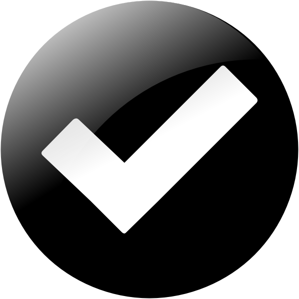 Tick Black SVG Downloads - Icon vector - Download vector clip art ...