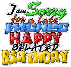 Belated Birthday Clipart