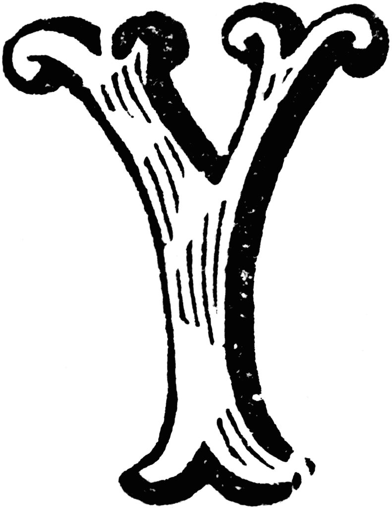 Decorative Letter Y | ClipArt ETC