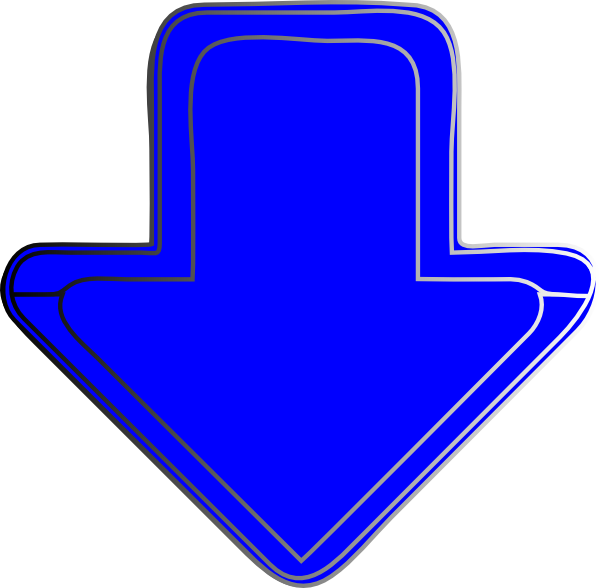 Blue-arrow-down clip art - vector clip art online, royalty free ...