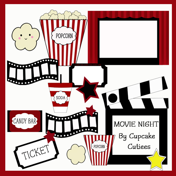 Movie Night Clipart