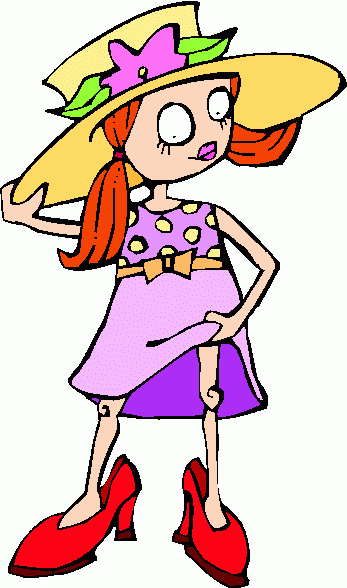Clipart ladies wearing hats