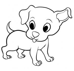 Line Drawings Of Dogs