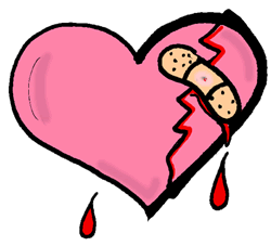 Full Version of Bandaid Broken Heart Clipart