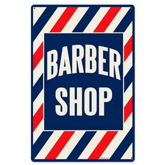 Barber Supplies - Barbershop Equipment - Barber Shop Large Metal ...