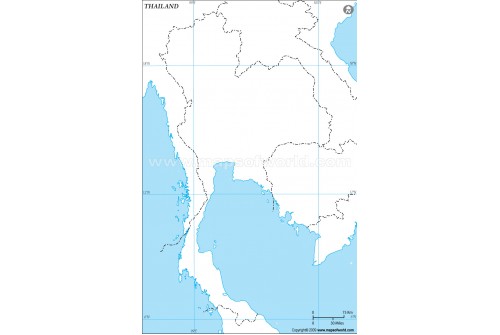 Thailand Outline Map