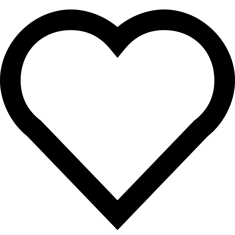 Clipart - A Simple Heart (outline)