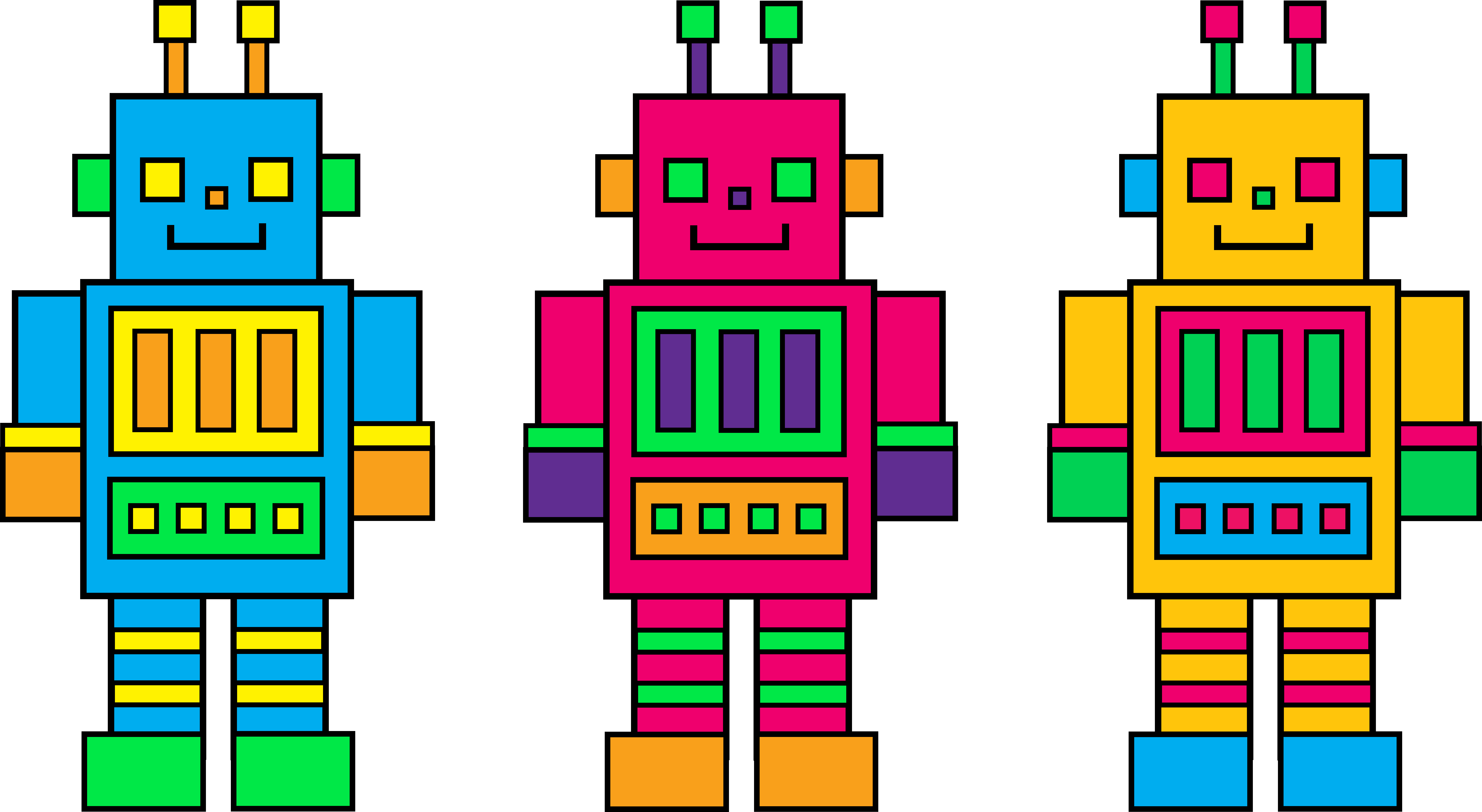 Cartoon robot clipart
