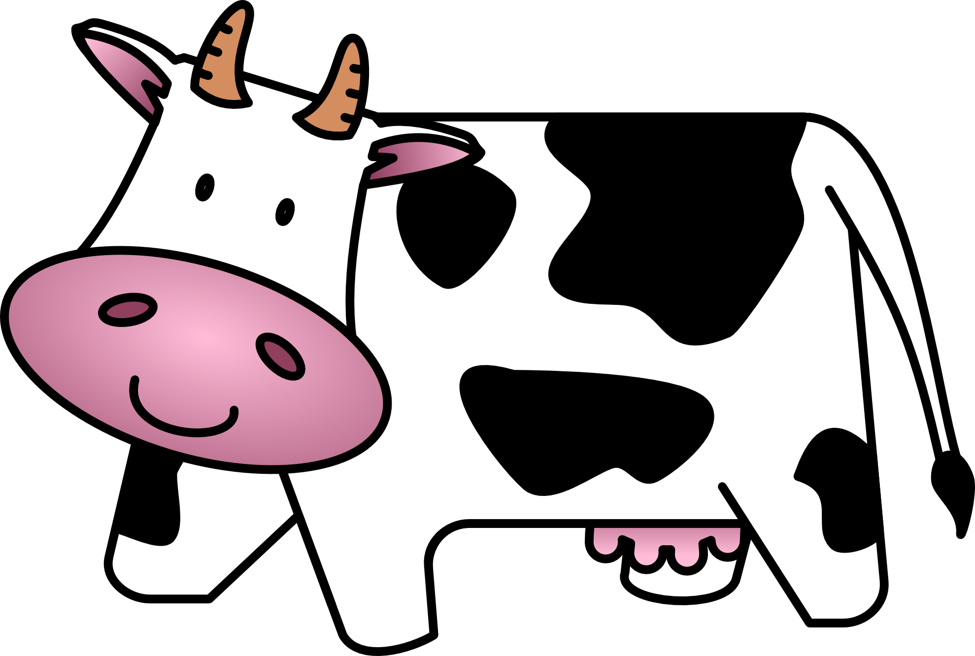 Cartoons Wallpaper: Baby Cow Clipart Wallpaper Desktop with HD ...