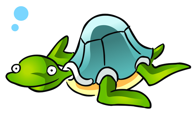 Cute Sea Turtle Clipart