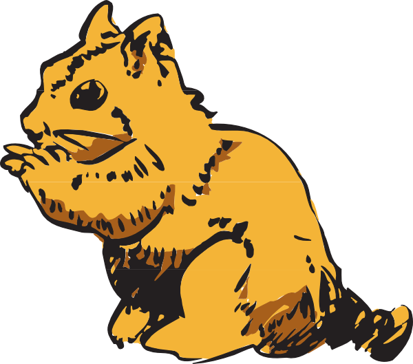 Eating Chipmunk Clip Art - vector clip art online ...