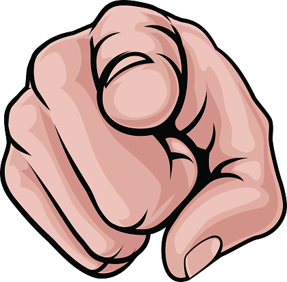Clipart finger pointing at you