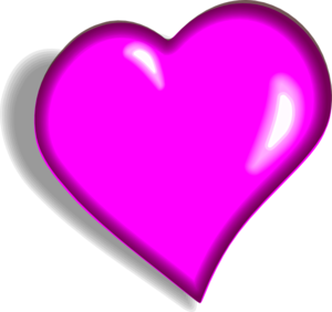 Pink Heart clip art - vector clip art online, royalty free ...