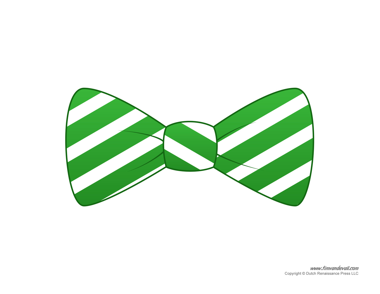 Striped Bow Tie Clipart