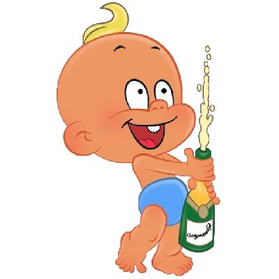 Funny baby clipart