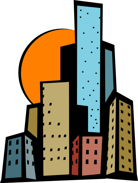 Cartoon City Clipart