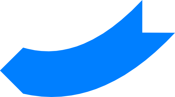 Blue Curved Arrow Clip Art - vector clip art online ...
