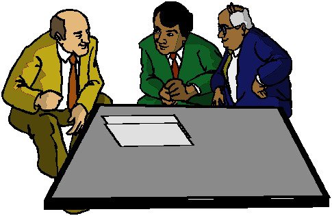 Clipart of people meeting
