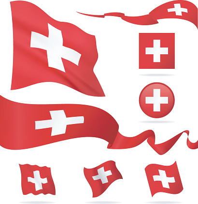 Swiss Flag Clip Art, Vector Images & Illustrations