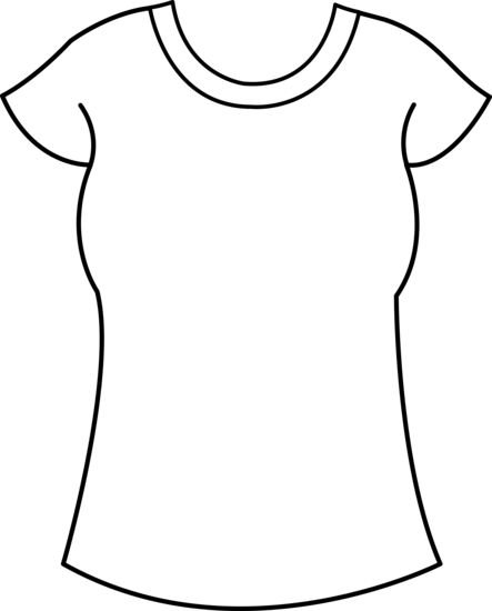 Outline Of A Shirt - ClipArt Best
