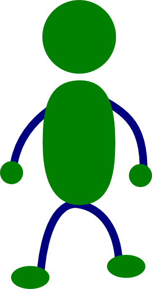 Standing Stick Man Clip Art - vector clip art online ...