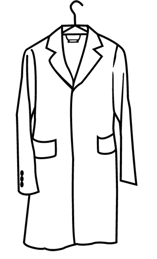 Coloring Page Of A Coat - ClipArt Best