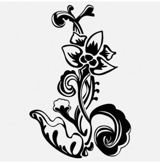 Free abstract floral vector