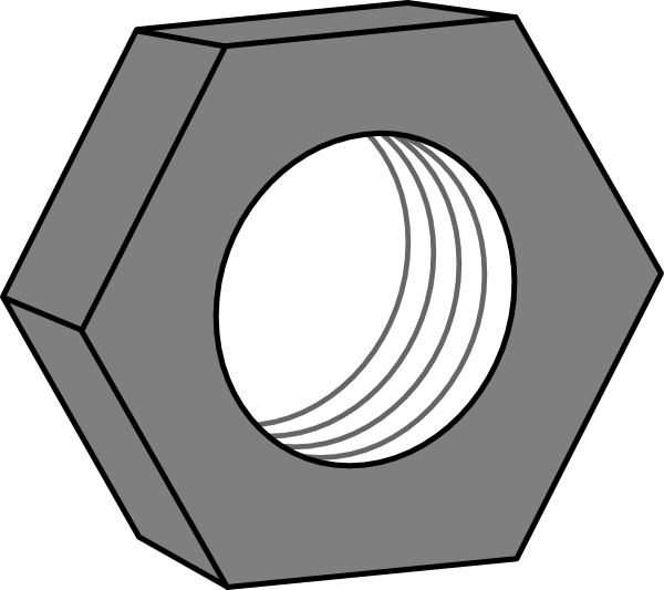 Nut And Bolt Cartoon Clipart