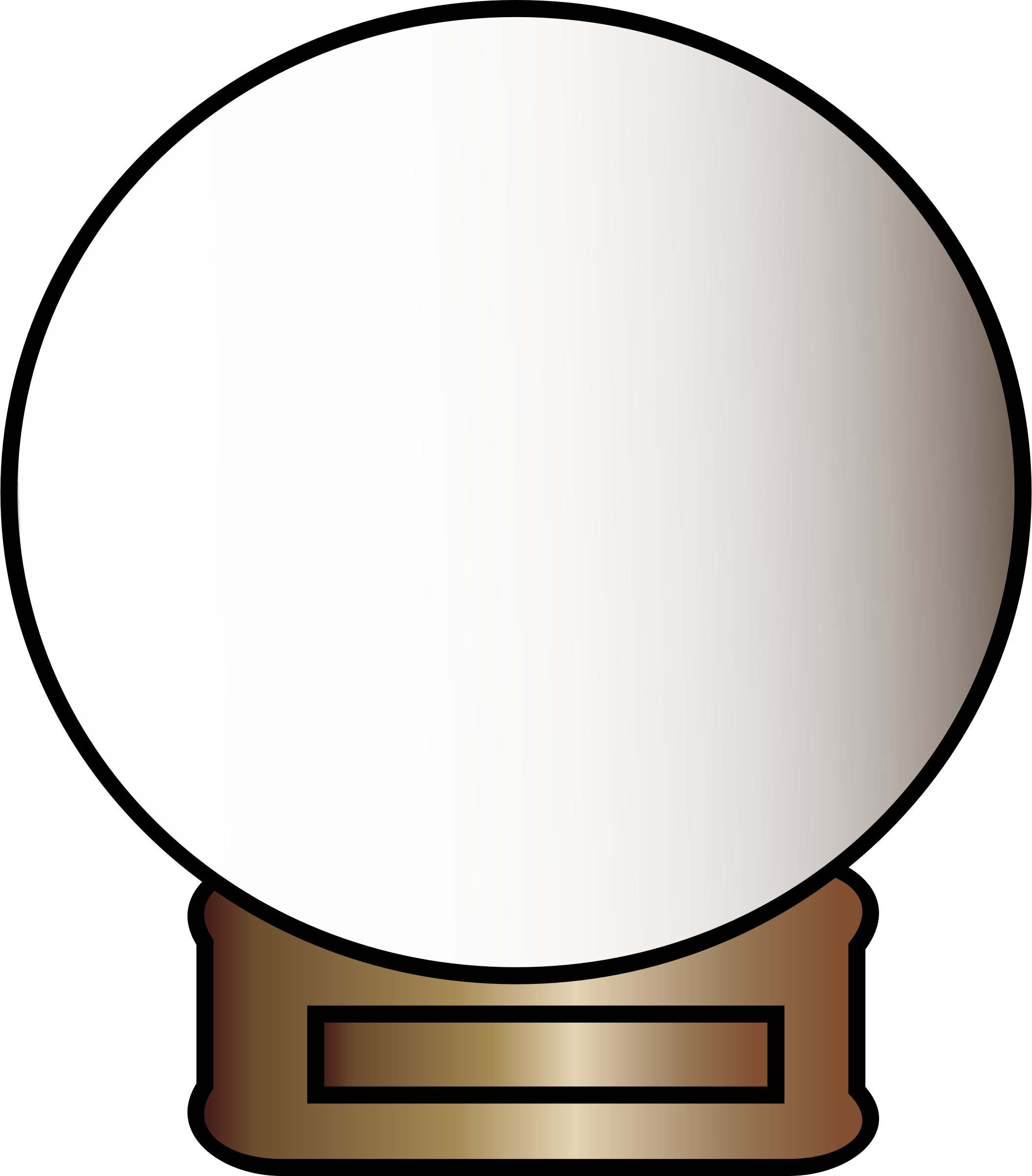 Clipart - empty snow globe